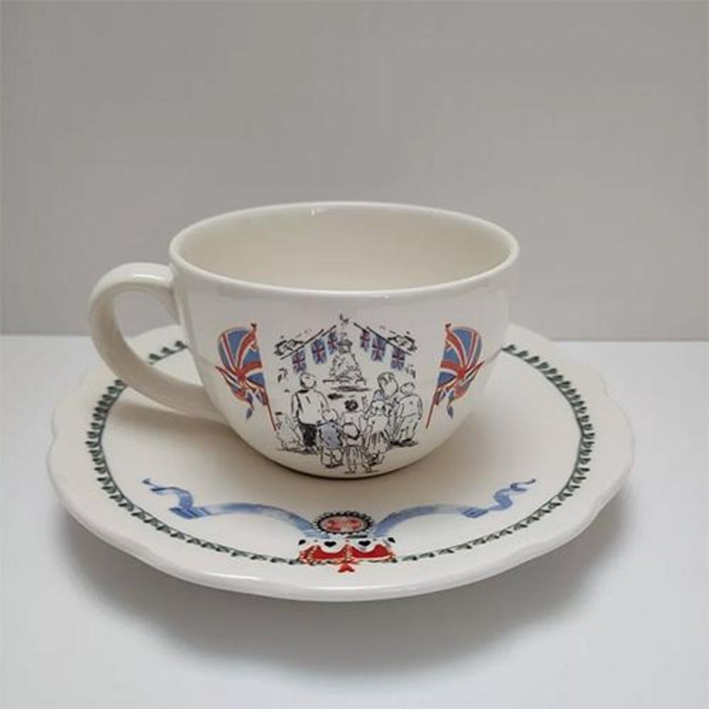 Cath Kidston Kings Coronation Teacup and Saucer