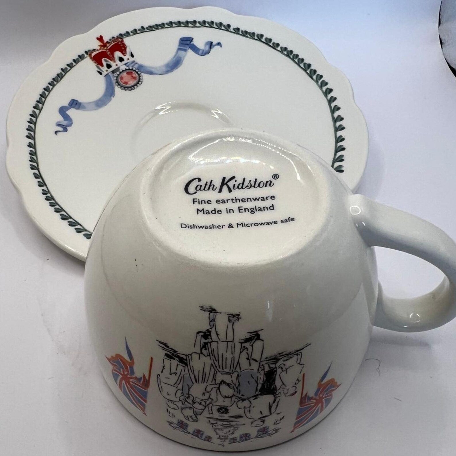 Cath Kidston Kings Coronation Teacup and Saucer