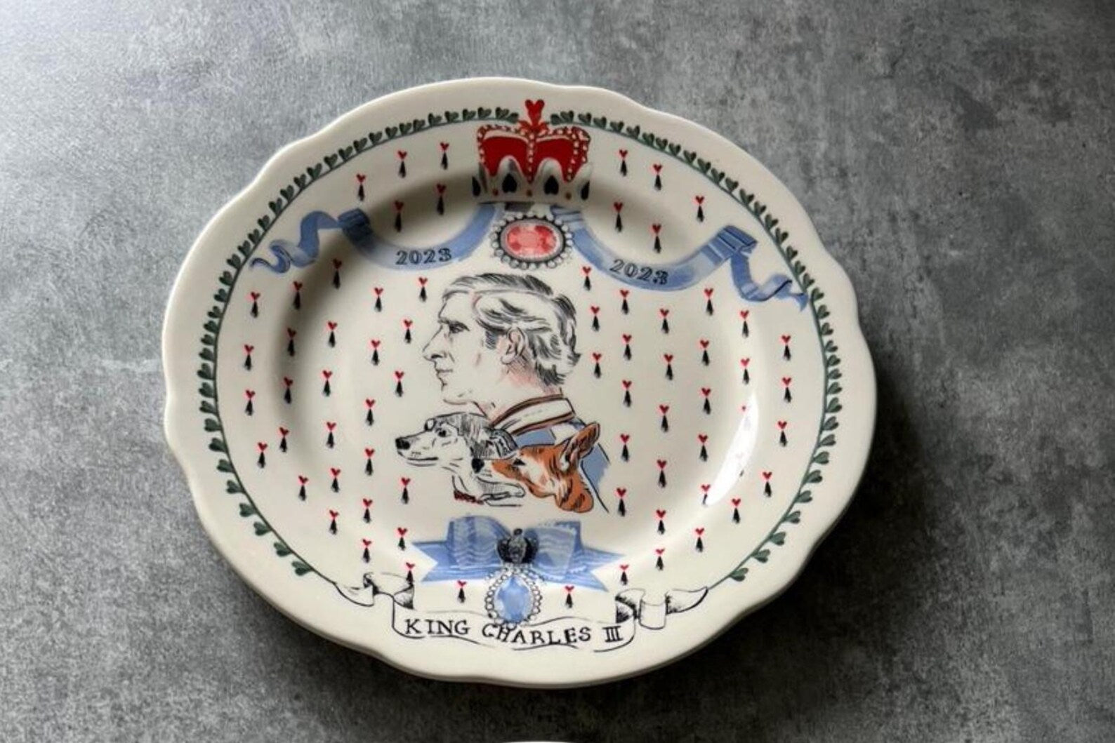 Cath Kidston King Charles III Coronation Commemorative Plate