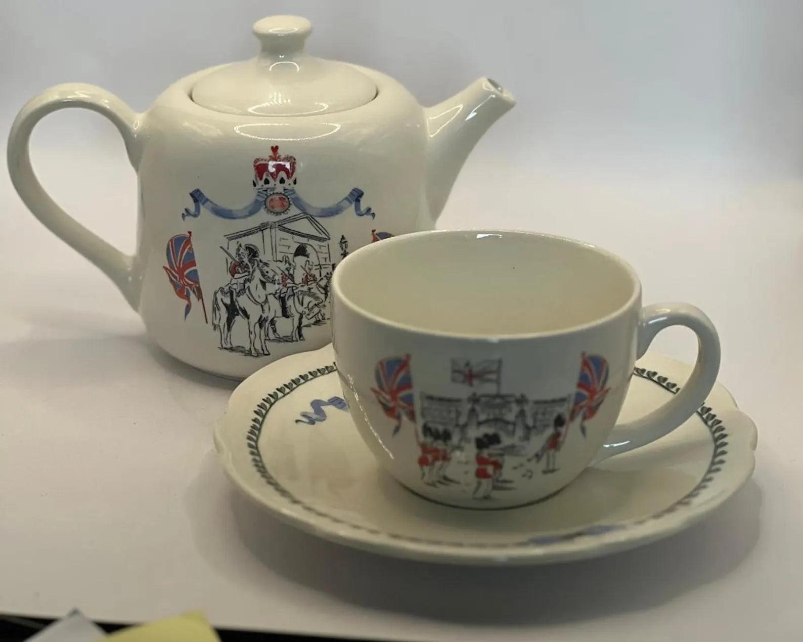 Cath Kidston Ceramic Teapot, Cup & Saucer Set