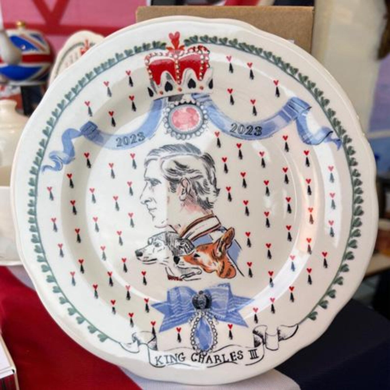 Cath Kidston King Charles III Coronation Commemorative Plate