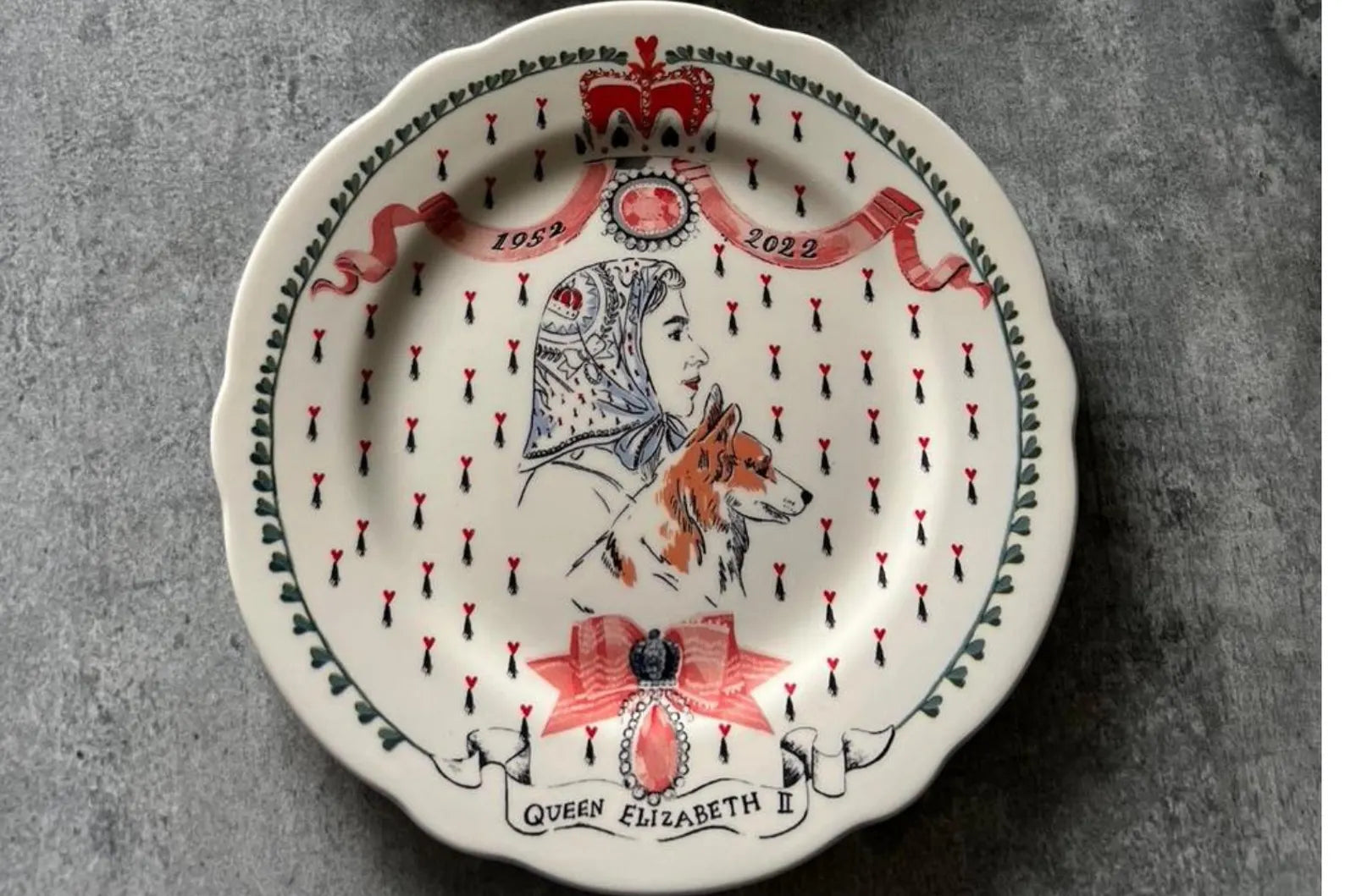 Cath Kidston Queen Elizabeth II Commemorative Plate