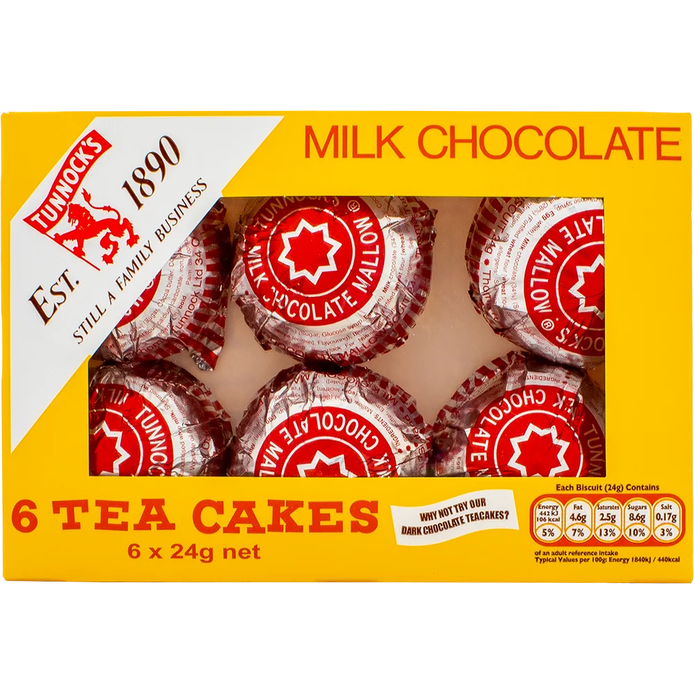 Tunnocks Teacakes Milk Chocolate 6 pack